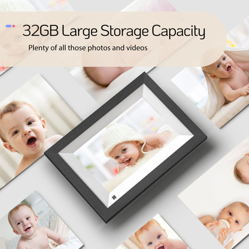 NexFoto 8 Inch WiFi Digital Picture Frame with 32GB Storage Perfectly